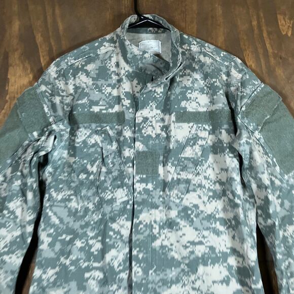 Army Combat Mens Coat ACU Green Camouflage UCP Uniform Digicam Small Long - Picture 2 of 13